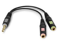 Кабели и Адаптери Адаптер Sennheiser PCV 05 :: 2 x 3.5mm Stereo F - 1 x 3.5mm 4-pol M