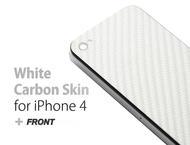 Калъфи Карбонов протектор Bosskins бял за iPhone4/4s