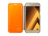 Калъфи Samsung Galaxy A3 2017 Neon Flip Cover, в златисто