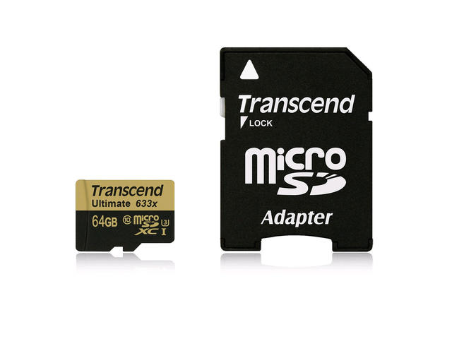 Карти памет 64GB microSDXC Transcend Ultimate Class 3 633x