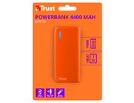 Външни батерии TRUST Primo Power Bank 4400 mAh, Orange