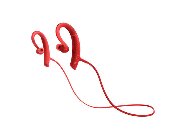 Слушалки Sony MDR-XB80BS, в червено