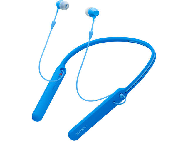 Слушалки Sony WI-C400, в синьо