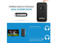 Кабели и Адаптери Mpow Bluetooth 4.1 Transmitter/Receiver