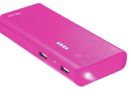Външни батерии TRUST Primo Power Bank  10.000 mAh - pink