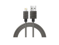 Кабели и Адаптери iWalk Metallic Lightning to USB cable, Steel Gray