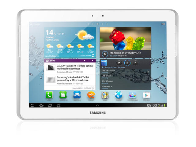 Таблети Samsung Galaxy Tab 2 P5100 3G 16GB, бял цвят