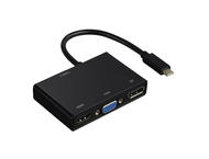 Кабели и Адаптери Hama 3 в 1 USB-C адаптер за VGA, HDMI или DisplayPort