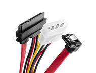 Кабели и Адаптери VCom Кабел SATA+Power Combo cable - CH321-0.45m
