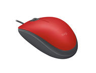 Мишки Logitech M110 Silent - в червено