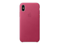 Калъфи Apple iPhone кожен калъф за iPhone X/Xs, розов