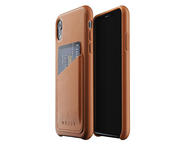 Калъфи Mujjo Full Leather Wallet Case - кожен кейс за iPhone XR, кафяв