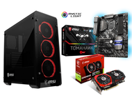 Дънни платки Комплект MSI Z370 TOMAHAWK + MSI GeForce GTX 1050 Ti GAMING X 4G + MSI MAG PYLON