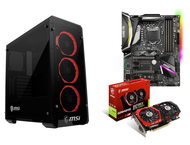 Дънни платки Комплект MSI Z370 GAMING PRO CARBON AC + MSI GeForce GTX 1050 Ti GAMING X 4G + MSI MAG PYLON