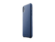Калъфи Mujjo Leather Case - кожен кейс за iPhone XR, син
