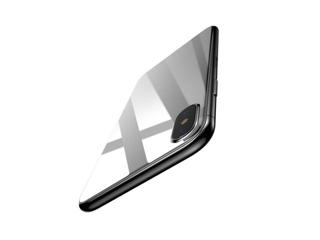 Защитно фолио Baseus Back Glass Film за iPhone Xs, бяло