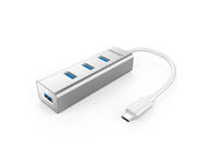 Кабели и Адаптери TeckNet TA400 Type-C Aluminum 4-Port USB 3.0 Hub