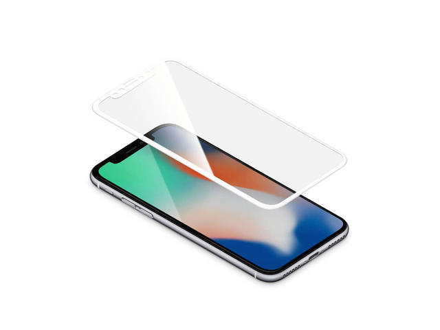 Защитно фолио Torrii BodyGlass Full Frame за iPhone XS / iPhone X, бял-прозрачен