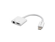 Кабели и Адаптери 4smarts Audio and Charging Splitter Lightning to Lightning & 3.5mm Aux