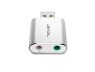 Кабели и Адаптери TeckNet UA110 Aluminum USB External Stereo Sound Adapter