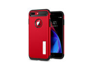 Калъфи Spigen Slim Armor калъф за iPhone 8 Plus, iPhone 7 Plus, червен