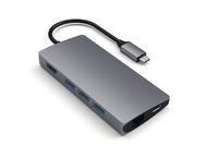 Кабели и Адаптери Satechi USB-C Aluminum Multiport 4K Adapter v2, тъмносив