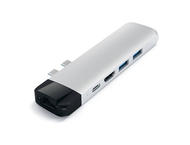 Кабели и Адаптери Satechi USB-C Pro USB Hub HDMI 4K & Ethernet, сребрист