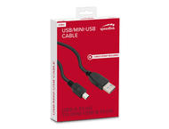 Кабели и Адаптери Speedlink USB-A to Mini-USB Type B Cable 0.25m HQ
