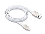 Кабели и Адаптери Just Mobile AluCable Flat Lightning cable 1m