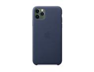 Калъфи Apple iPhone 11 Pro Max Leather Case - Midnight Blue