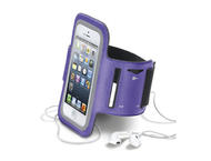 Калъфи Cellularline Armband за iPhone 5/5S/5C/SE виолетов