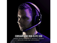 Слушалки Corsair VOID RGB ELITE USB Premium Gaming Headset Carbon