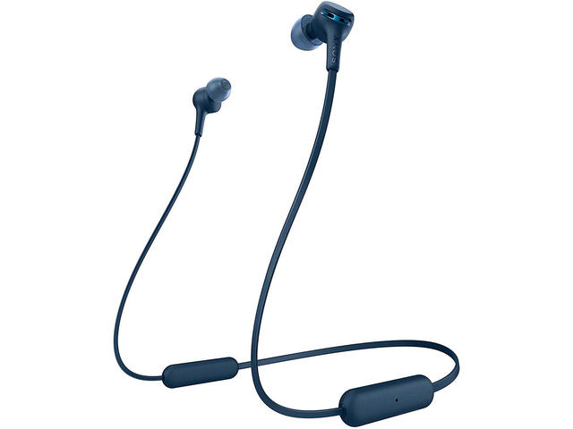 Слушалки Sony WI-XB400, в синьо