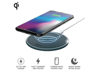 Зарядни устройства Trust Qylo Fast Wireless Charging Pad 7.5/10W - blue
