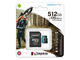 Карти памет 512GB Kingston Canvas Go! Plus microSD Memory Card
