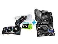 Видео карти MSI GeForce RTX 3080 Ti SUPRIM X 12G + MSI MAG Z590 TOMAHAWK WIFI