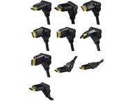 Кабели и Адаптери Hama High Speed HDMI™ Cable, plug - plug, rotation, gold-plated, Ethernet, 1.5 метра