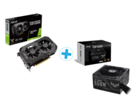 Видео карти ASUS TUF GeForce GTX 1660 Ti EVO OC + ASUS TUF Gaming 550W Bronze