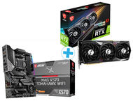 Видео карти MSI GeForce RTX 3070 Ti GAMING X TRIO 8G + MSI MAG X570 TOMAHAWK WiFi