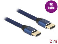 Кабели и Адаптери Delock Ultra High Speed HDMI Cable 48 Gbps 8K 60 Hz blue 2 m certified