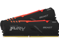 Оперативна памет 16GB (2x8GB) DDR4 3600 MT/s Kingston FURY BEAST RGB Black