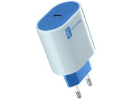 Зарядни устройства Cellular line Style Color 220V PD USB-C 20W, синьо