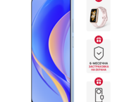 Смартфони Huawei nova Y90 Crystal Blue + Huawei Band 7 Nebula Pink