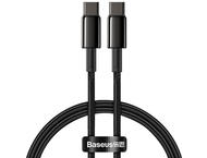 Кабели и Адаптери Baseus Tungsten Gold USB Type-C към USB Type-C, 2м, черен