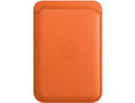 Калъфи Apple iPhone Leather Wallet with MagSafe - Orange
