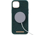 Калъфи Njord Salmon Leather Magsafe за iPhone 14 Plus, зелен