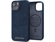 Калъфи Njord Salmon Leather Magsafe за iPhone 14 Plus, син