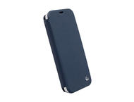 Калъфи Krusell Malmo Flip cover - кожен калъф, тип портфейл за Samsung Galaxy S5 SM-G900 (син)