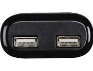 Зарядни устройства Hama, 2 x USB порта, 4,8 A, черно