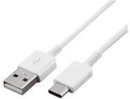 Кабели и Адаптери Samsung USB-A to USB-C Data Cable, 150 см, бял, (bulk)